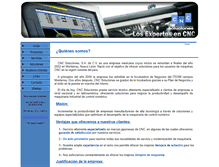 Tablet Screenshot of cncsoluciones.com